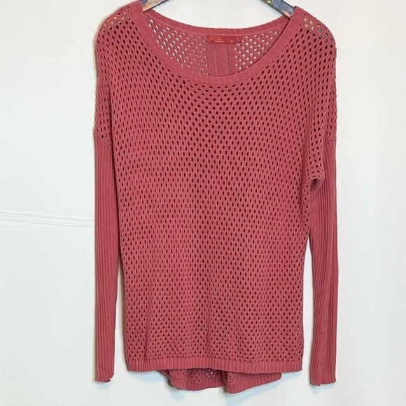 Prana | Parker Sweater Open Knit 100% Organic Cotton Red Slate - Picture 3 of 7